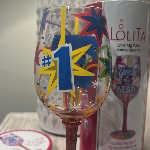Lolita “YOU’RE THE BEST” wineglass - Picture 4 of 8